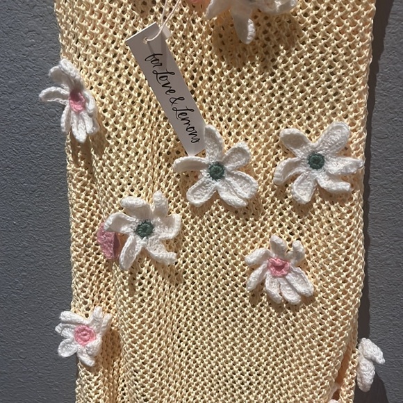 For Love and Lemons Corie Crochet Floral Maxi Dress - Picture 15 of 15